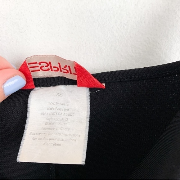 Vintage Y2K Drape Neck Little Black Slip Dress Sz XS - Picture 8 of 9